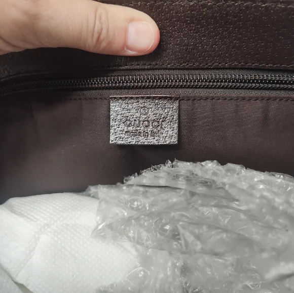 🥰 Vintage Y2K Gucci Joy Signature GG Monogram Logo Zip Top Crossbody Bag, Mint! - Picture 13 of 16